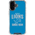 NFL Detroit Lions Helmet iPhone 16 Plus Clear Case