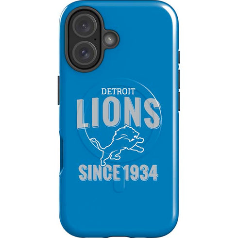 NFL Detroit Lions Helmet iPhone 16 Plus Magsafe Impact Case
