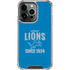 NFL Detroit Lions Helmet iPhone 16 Pro Clear Case