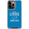 NFL Detroit Lions Helmet iPhone 16 Pro Max Clear Case