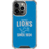 NFL Detroit Lions Helmet iPhone 16 Pro Max Clear Case