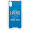 NFL Detroit Lions Helmet iPhone XS Clear Case