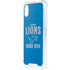 NFL Detroit Lions Helmet iPhone XS Clear Case