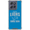 NFL Detroit Lions Helmet Moto G 5G (2025) Clear Case
