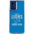 NFL Detroit Lions Helmet Moto G 5G (2024) Clear Case