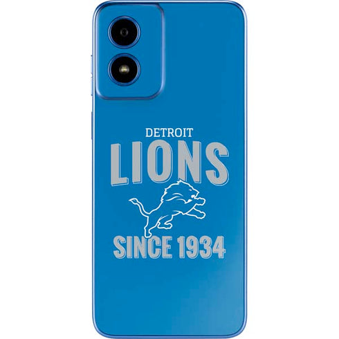 NFL Detroit Lions Helmet Moto G Play 4G (2024) Skin
