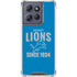 NFL Detroit Lions Helmet Moto G Power 5G (2025) Clear Case