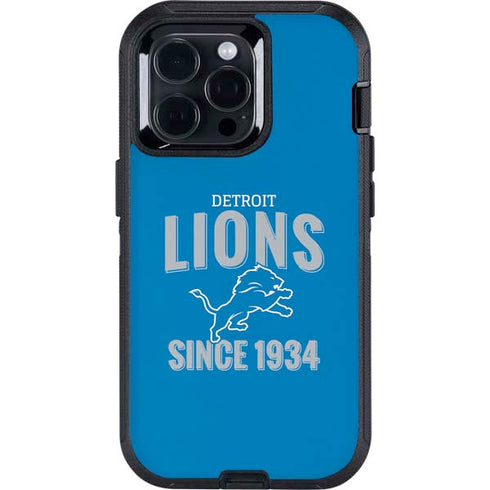 NFL Detroit Lions Helmet Otterbox Defender iPhone Skin