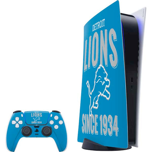 NFL Detroit Lions Helmet PlayStation PS5 Skins