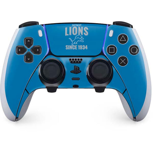 NFL Detroit Lions Helmet PS5 DualSense Edge Pro Controller Skin