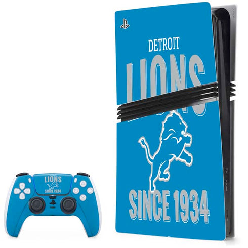 NFL Detroit Lions Helmet PlayStation PS5 Skins