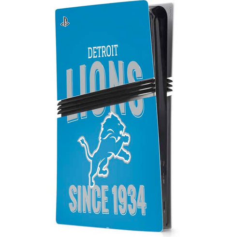 NFL Detroit Lions Helmet PS5 Pro Console Skin