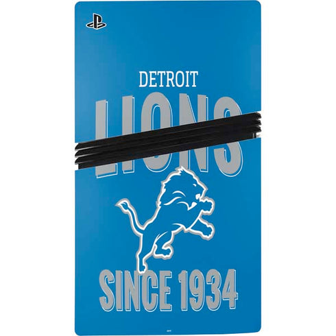 NFL Detroit Lions Helmet PS5 Pro Console Skin