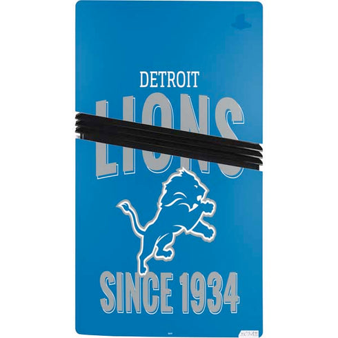 NFL Detroit Lions Helmet PS5 Pro Console Skin