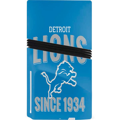 NFL Detroit Lions Helmet PS5 Pro Disk Bundle Skin
