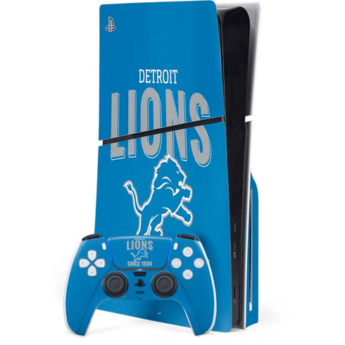 NFL Detroit Lions Helmet PlayStation PS5 Skins