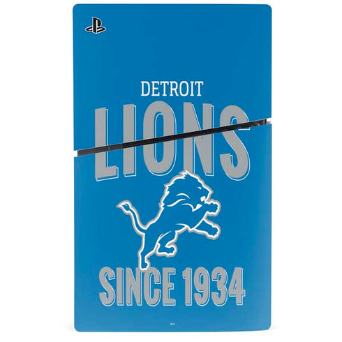 NFL Detroit Lions Helmet PS5 Slim Digital Edition Console Skin