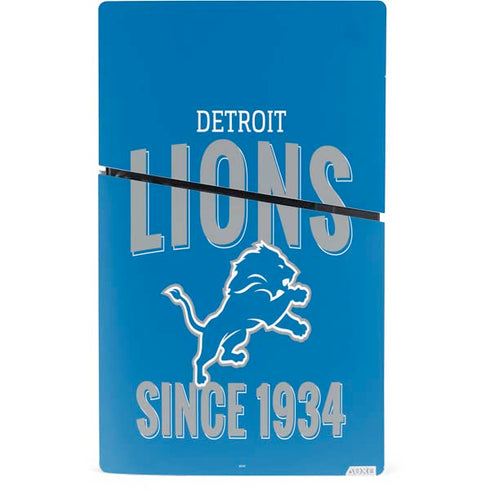 NFL Detroit Lions Helmet PS5 Slim Digital Edition Console Skin