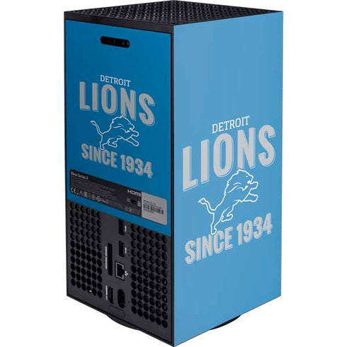 NFL Detroit Lions Helmet XBox Series X Digital Edition Console Skin