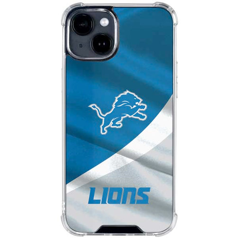 NFL Detroit Lions iPhone 15 Clear Case