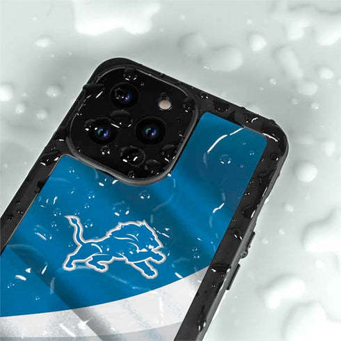 NFL Detroit Lions iPhone 15 Pro Waterproof Case
