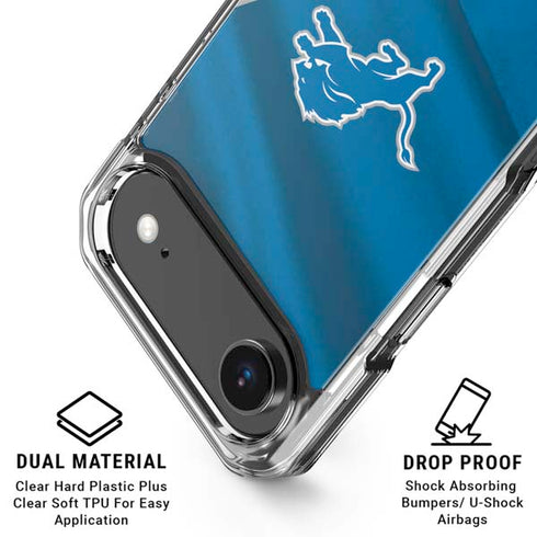 NFL Detroit Lions iPhone 17 Air Clear Case