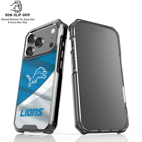 NFL Detroit Lions iPhone 17 Pro Max Clear Case