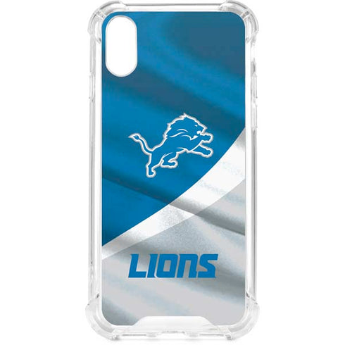 NFL Detroit Lions iPhone XS Clear Case