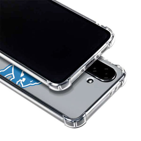 NFL Detroit Lions Large Logo Galaxy A36 5G Clear Case