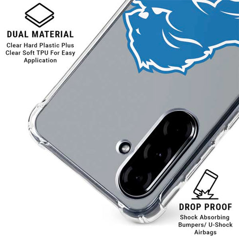 NFL Detroit Lions Large Logo Galaxy A36 5G Clear Case
