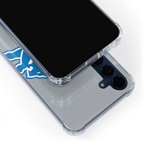 NFL Detroit Lions Large Logo Galaxy A55 5G Clear Case