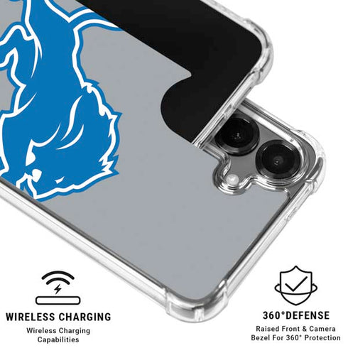 NFL Detroit Lions Large Logo Galaxy S26 Plus Clear Case
