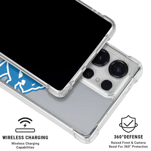 NFL Detroit Lions Large Logo Galaxy S26 Ultra Clear Case