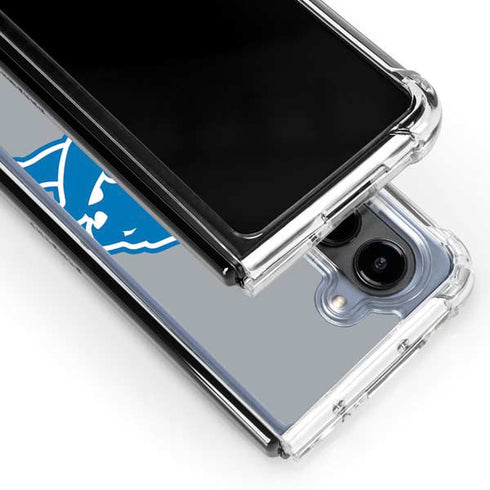 NFL Detroit Lions Large Logo Galaxy Z Fold5 5G Clear Case