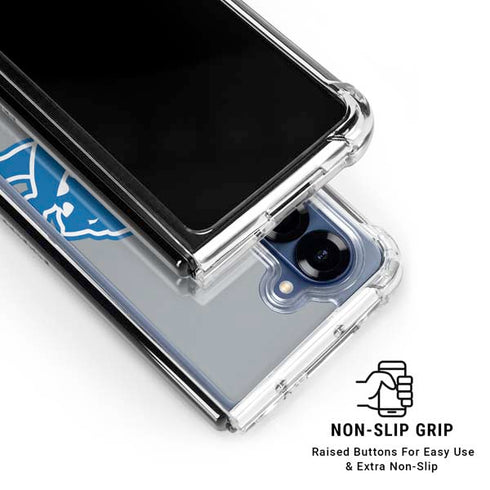 NFL Detroit Lions Large Logo Galaxy Z Fold6 Clear Case