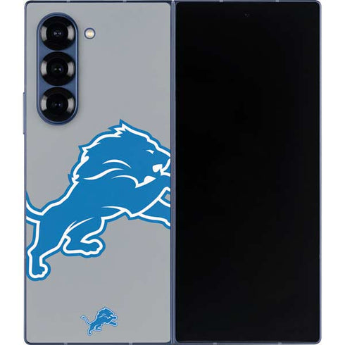 NFL Detroit Lions Large Logo Galaxy Z Fold6 Skin