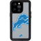 NFL Detroit Lions Large Logo iPhone 15 Pro Waterproof Case