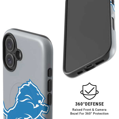 NFL Detroit Lions Large Logo iPhone 16 Magsafe Impact Case