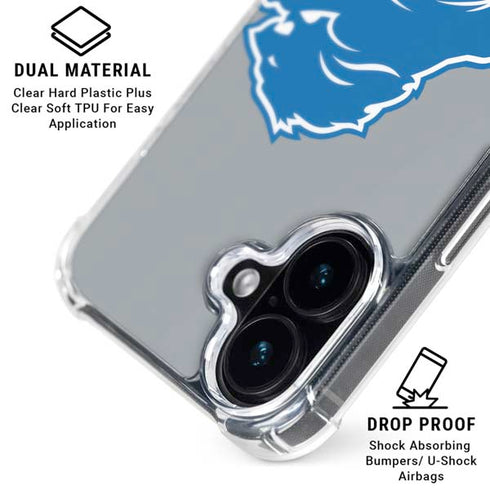 NFL Detroit Lions Large Logo iPhone 16 Plus MagSafe Case