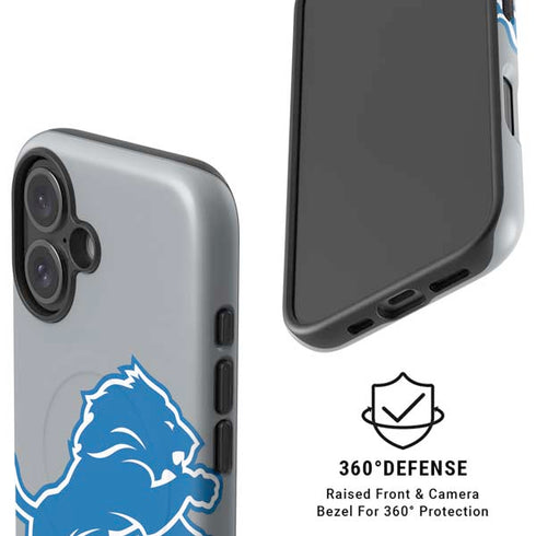 NFL Detroit Lions Large Logo iPhone 16 Plus Magsafe Impact Case