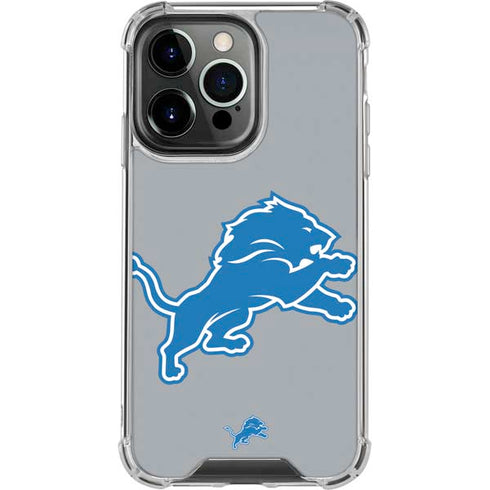 NFL Detroit Lions Large Logo iPhone 16 Pro Clear Case