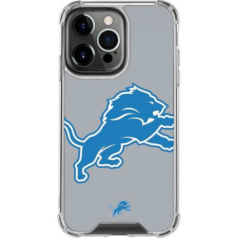 NFL Detroit Lions Large Logo iPhone 16 Pro Max Clear Case