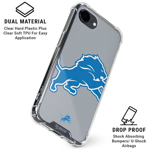 NFL Detroit Lions Large Logo iPhone 16e Clear Case