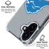 NFL Detroit Lions Large Logo iPhone 17 Clear Case