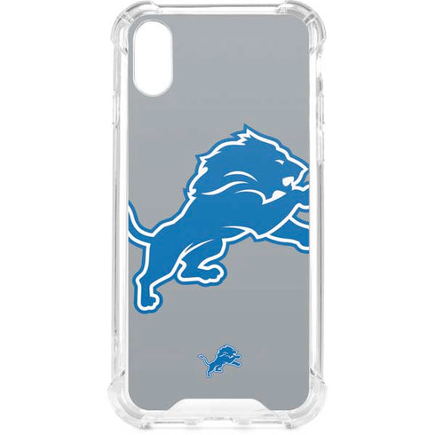 NFL Detroit Lions Large Logo iPhone XS Clear Case