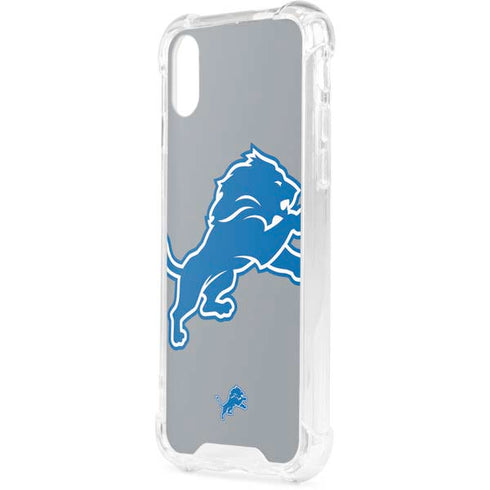 NFL Detroit Lions Large Logo iPhone XS Clear Case