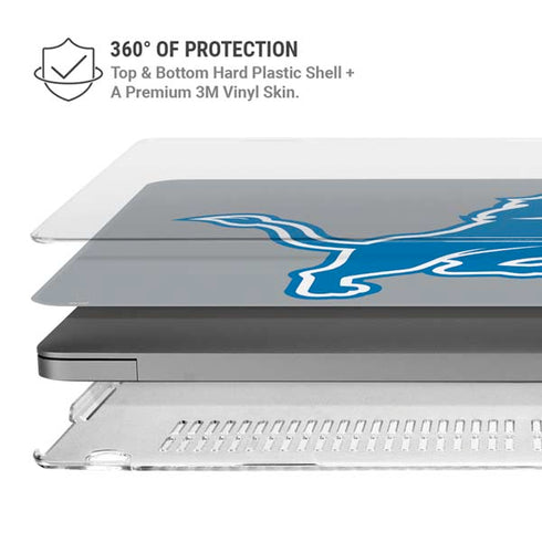 NFL Detroit Lions Large Logo MacBook Pro 14in (2021-24) Case plus Skin