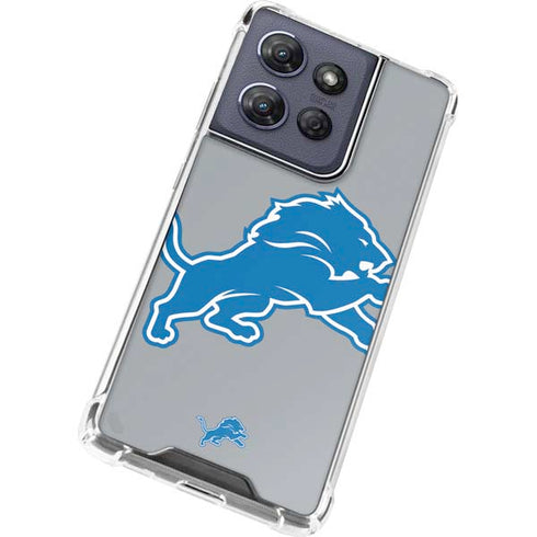 NFL Detroit Lions Large Logo Moto G 5G (2025) Clear Case
