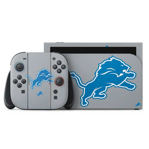 NFL Detroit Lions Large Logo Nintendo Skins