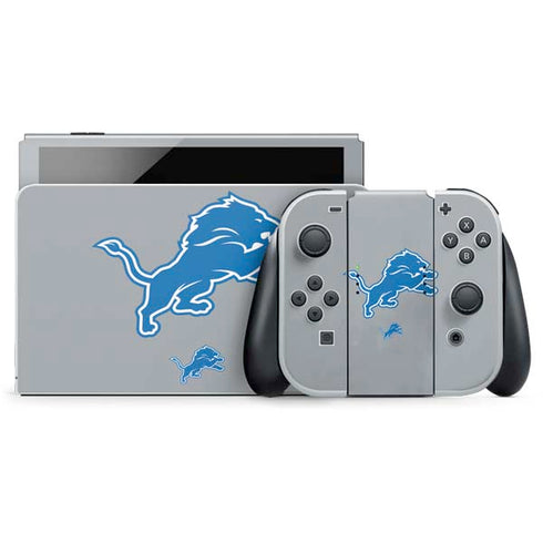 NFL Detroit Lions Large Logo Nintendo Skins